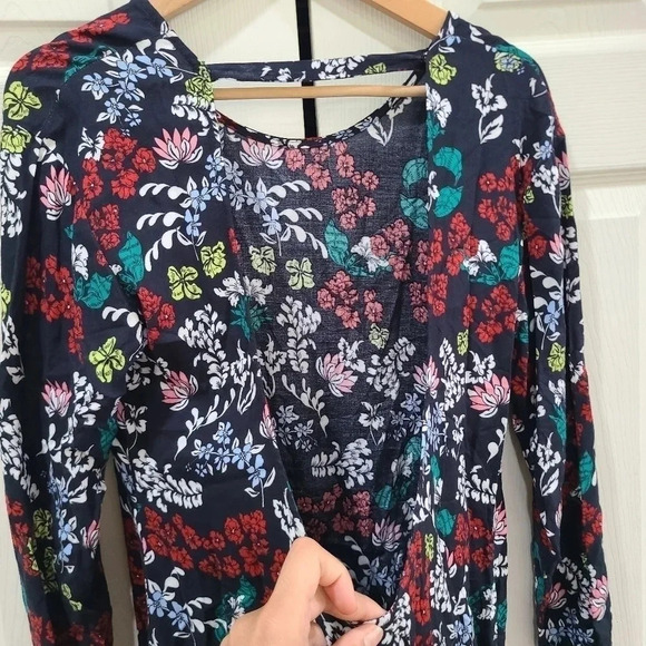 Beach Riot Chulo Long Sleeve Romper Black Floral Open Back‎ Womens Size Small - Picture 6 of 11